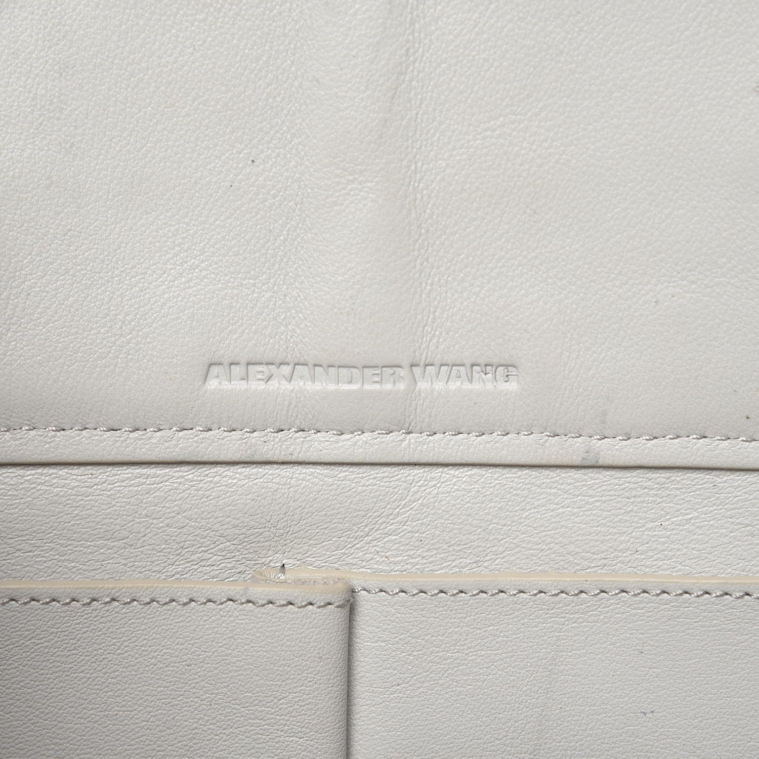 Alexander Wang Pebbled Calfskin Prisma Skeletal Tote White 7 of 25