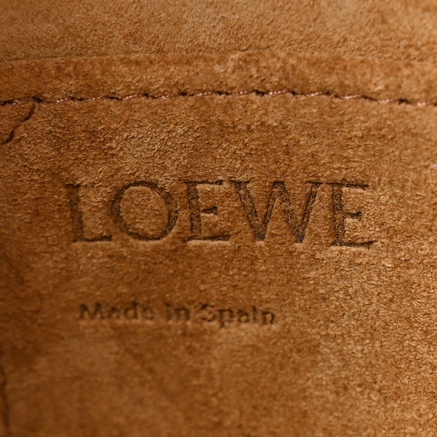 Loewe Grained Calfskin Small Gate Crossbody Bag Caramel Pecan 6 of 11