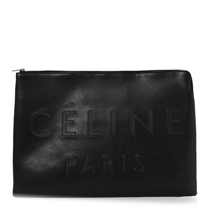 Celine Calfskin Large Made In Clutch Pouch Black 1 of 14