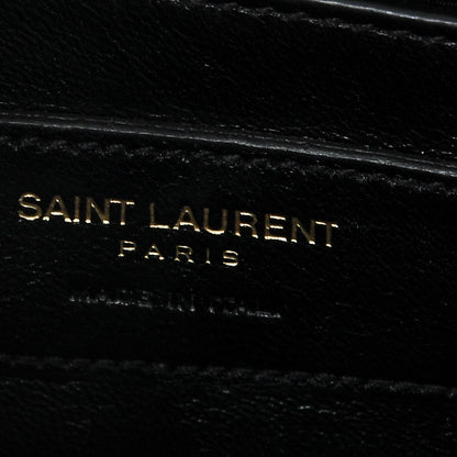Saint Laurent Grain De Poudre Small Monogram Kate Satchel Black 6 of 6