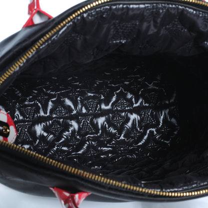 Louis Vuitton Nylon Monogram Kusama Infinity Dots Vertical Lockit Black Red 7 of 7