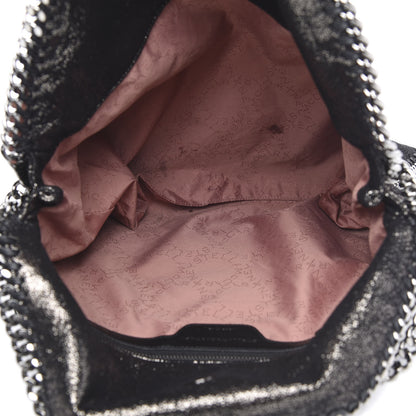 Stella McCartney Chamois Shiny Dotted Falabella Fold Over Tote Ruthenium 5 of 10