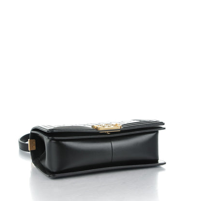 Chanel Lambskin Quilted Medium Boy Flap Black 4 of 7