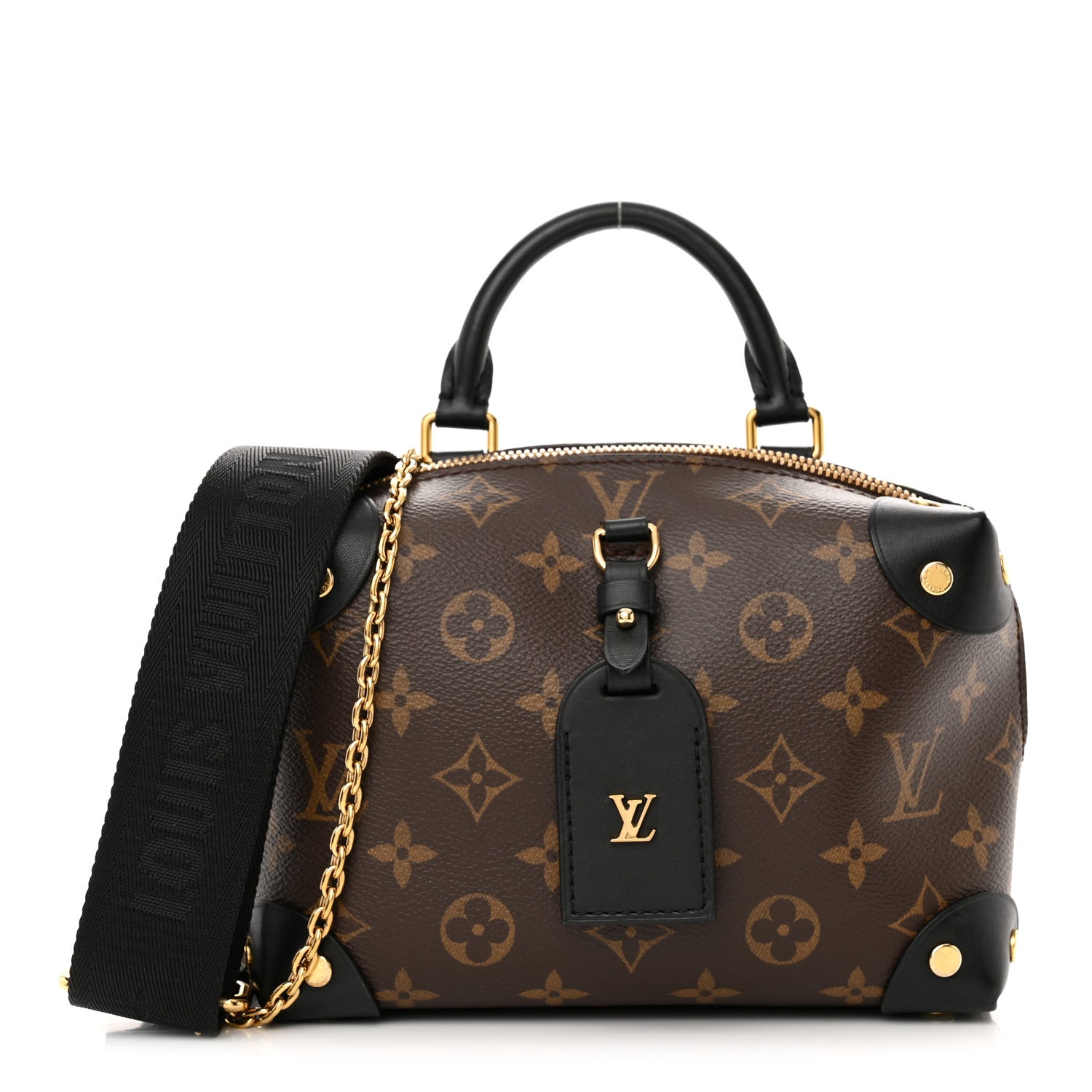 Louis Vuitton Monogram Petite Malle Souple Black 1 of 10