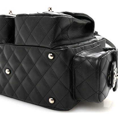 Chanel Calfskin Quilted Small Cambon Multipocket Reporter Black 10 of 10