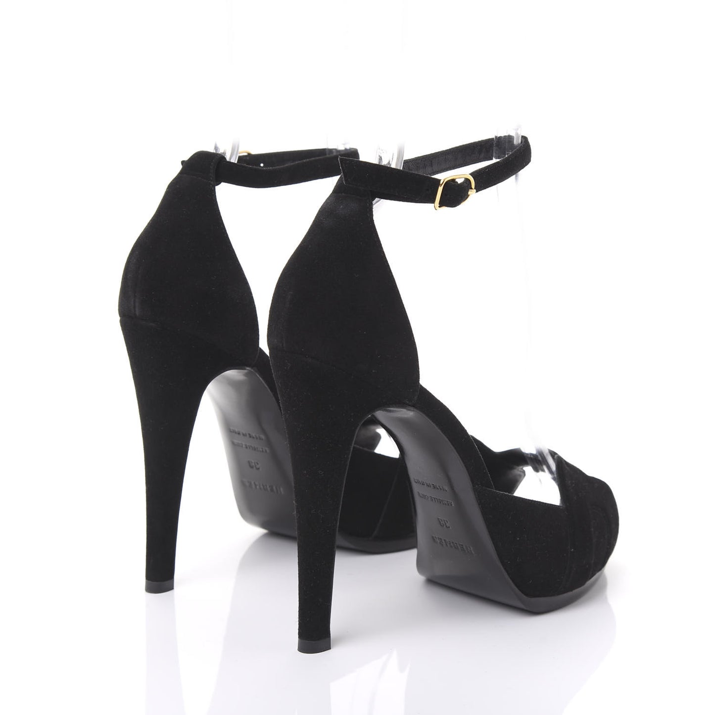 Velvet Highlight Sandals 38 Black