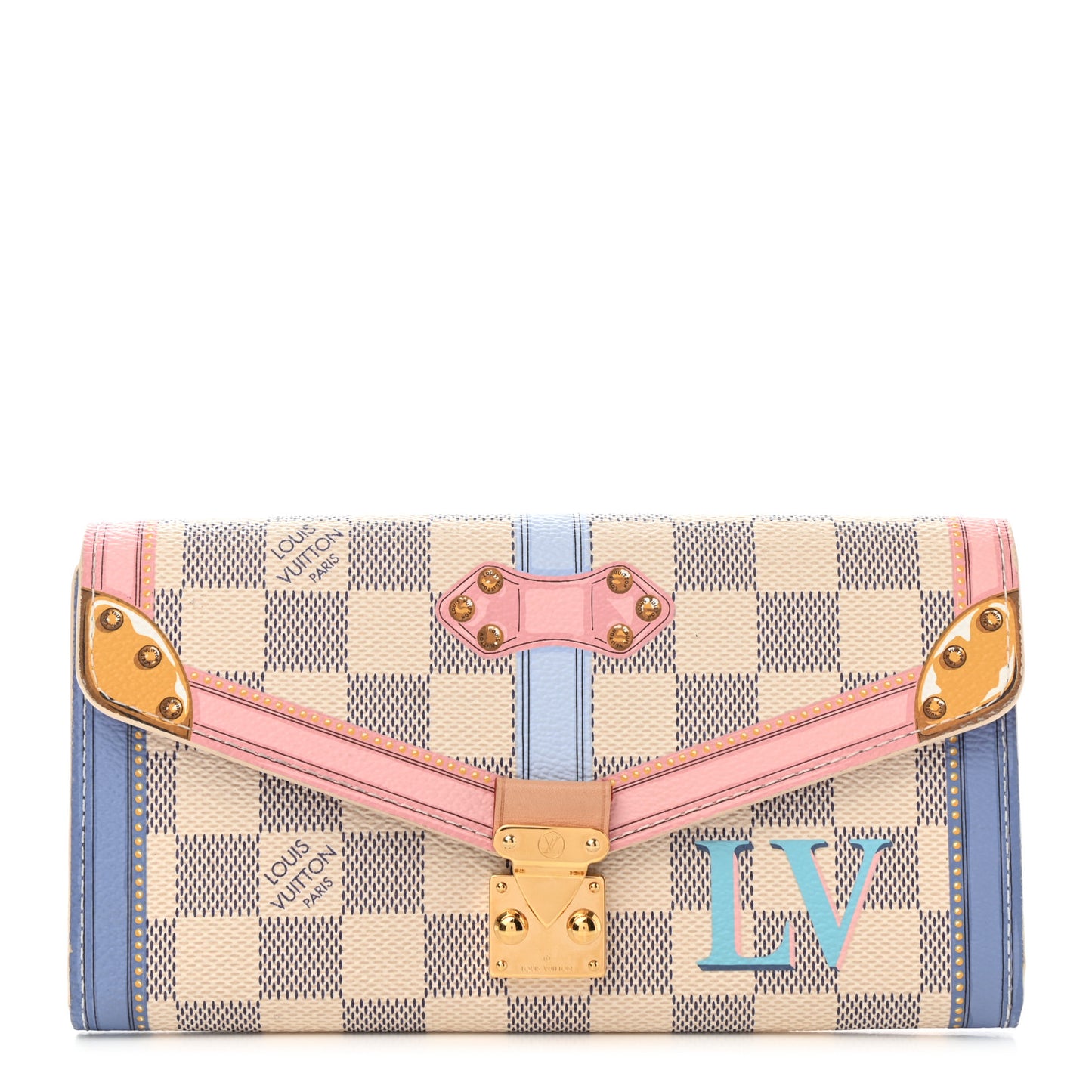Damier Azur Summer Trunks Sarah Wallet NM