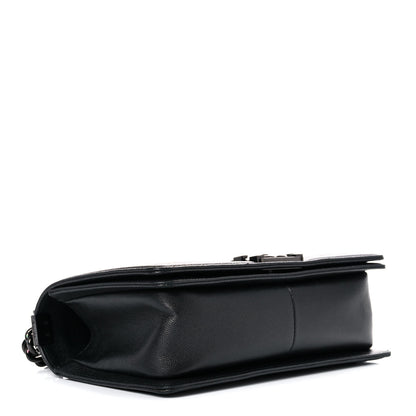 Chanel Caviar Quilted Medium Boy Flap So Black 4 of 15