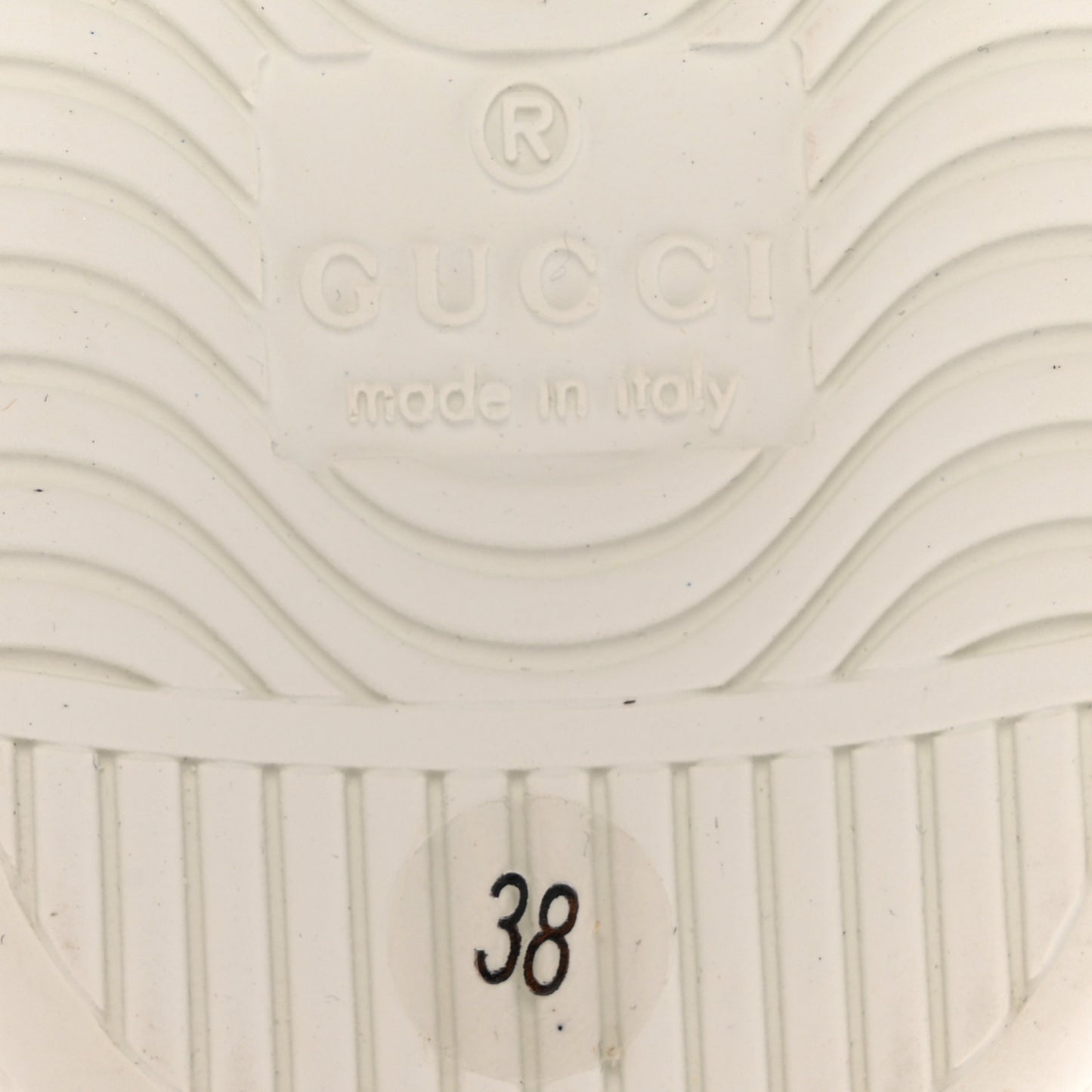 Calfskin Web Bosco Embroidered Ace Sneakers 38 White