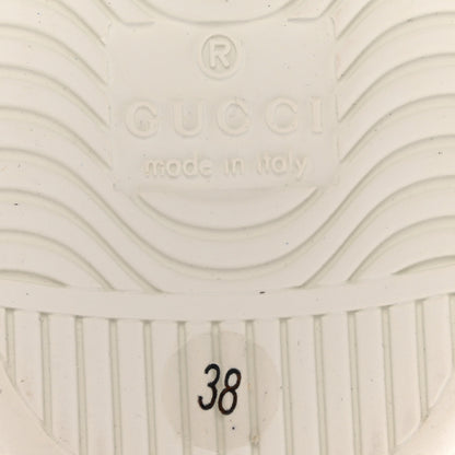 Gucci Calfskin Web Bosco Embroidered Ace Sneakers 38 White 7 of 11
