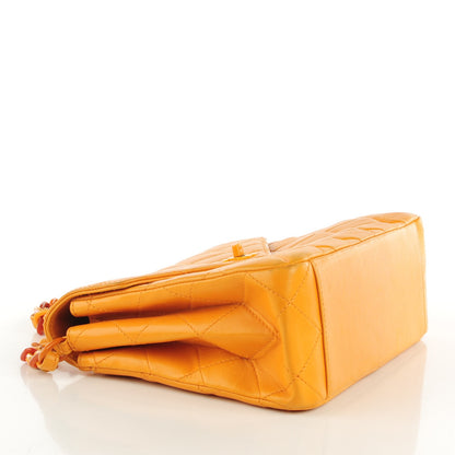 Chanel Lambskin Quilted Medium Bekko Chain Flap Mango 4 of 9
