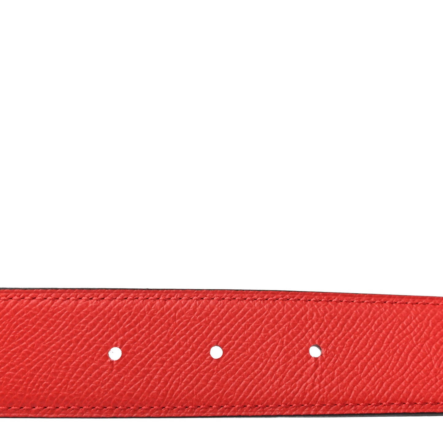 Epsom 32mm Guilloche H Belt 80 Rose Confetti Rouge Tomate
