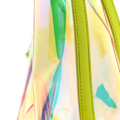 MCM Iridescent PVC Shopper Tote Neon Hologram 13 of 14