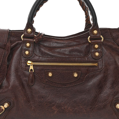 Balenciaga Agneau Giant 12 Gold Hardware City Cigare Fonce 9 of 12