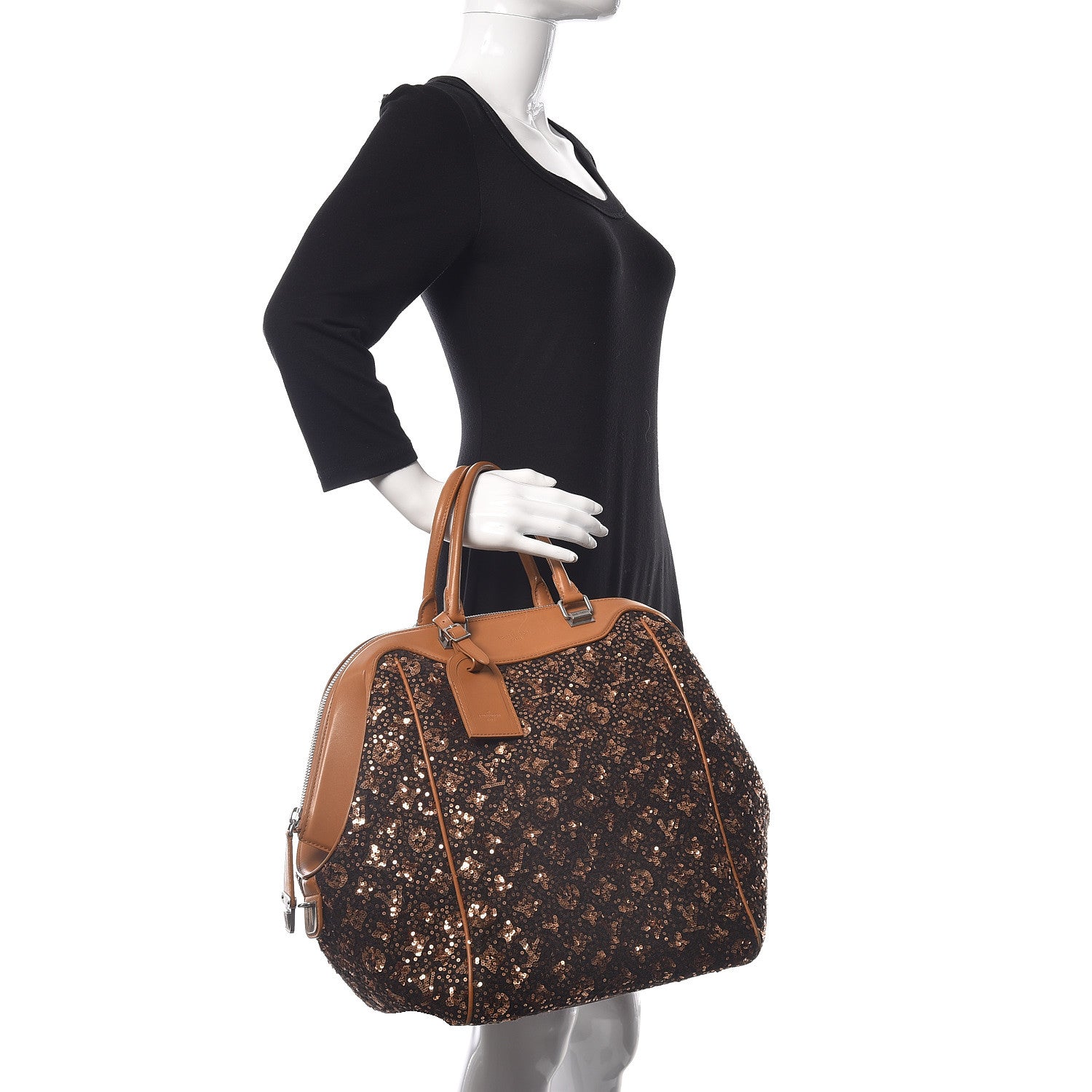 Louis Vuitton Sequin Monogram Sunshine Express North South Gold 2 of 13
