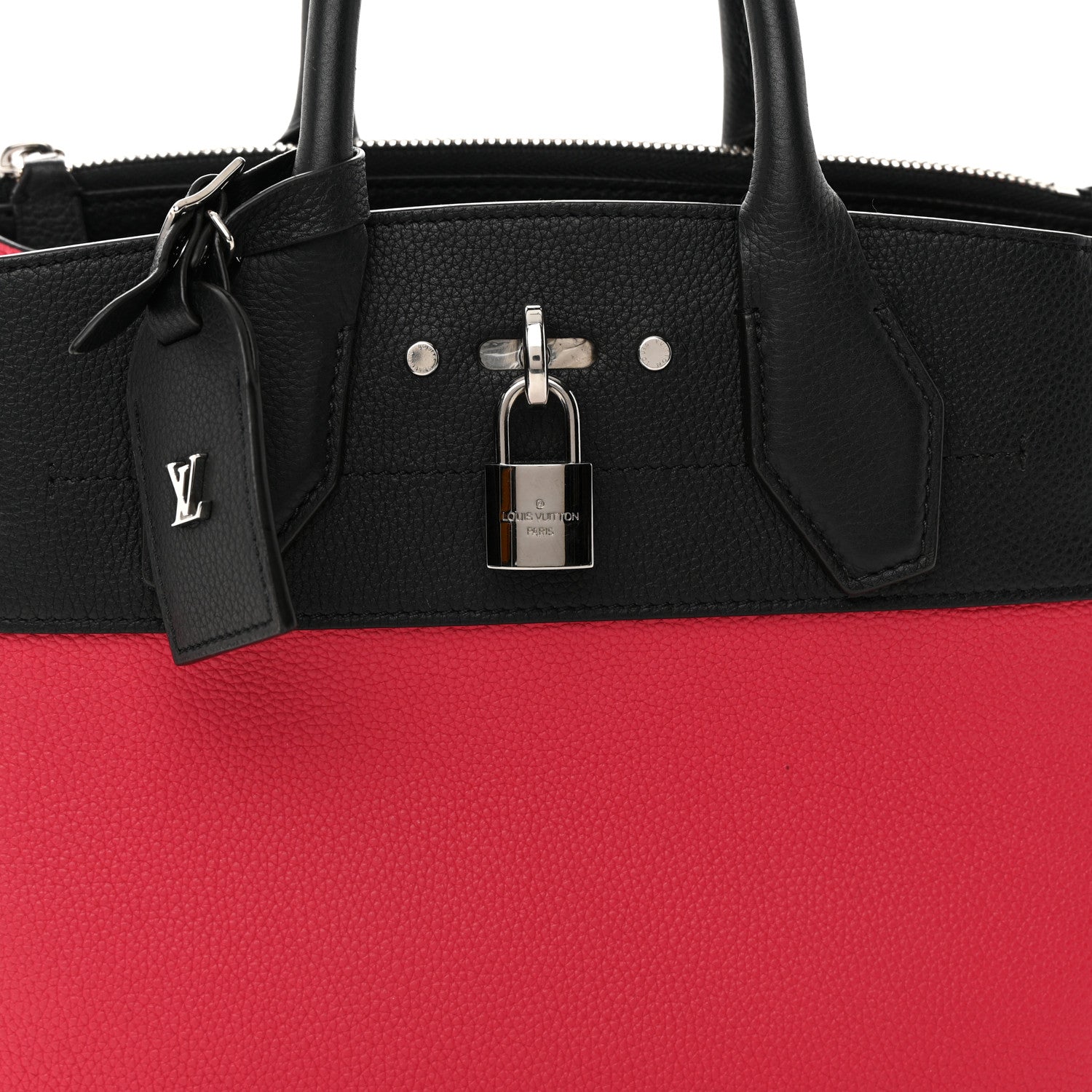 Louis Vuitton Taurillon City Steamer PM Black Fuchsia 11 of 23
