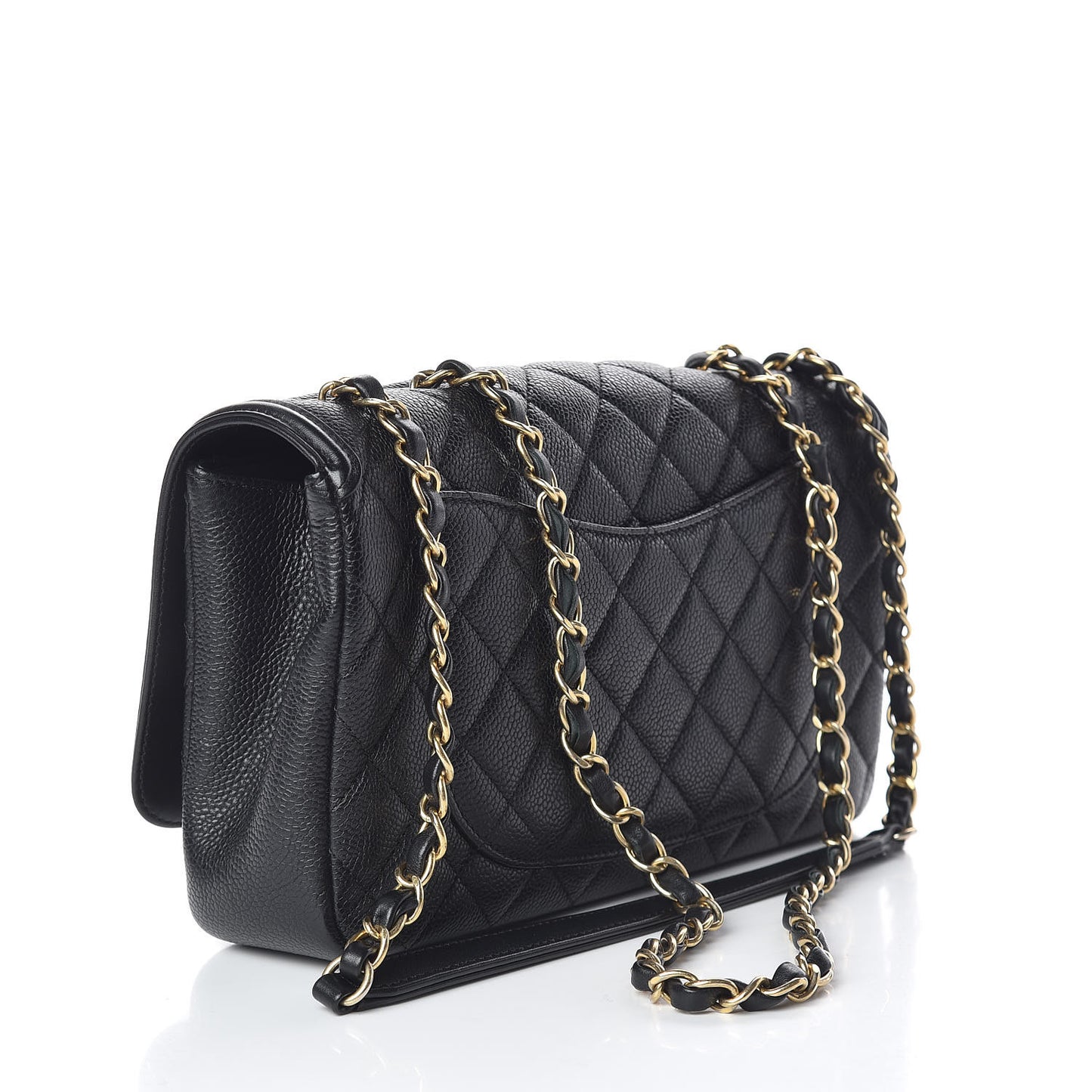 Caviar Quilted Medium CC Filigree Flap Black