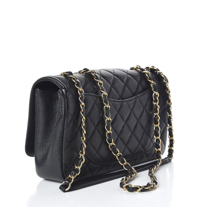 Chanel Caviar Quilted Medium CC Filigree Flap Black 3 of 17