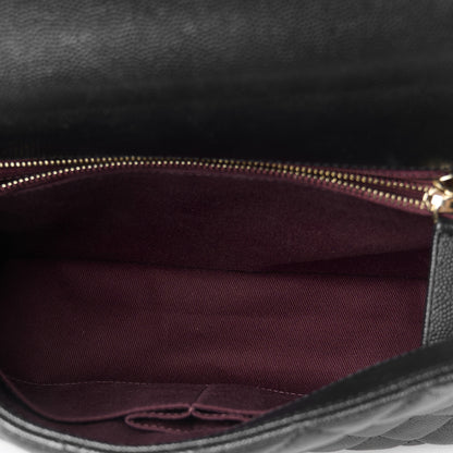 Chanel Caviar Quilted Small Coco Handle Flap Black 5 of 12