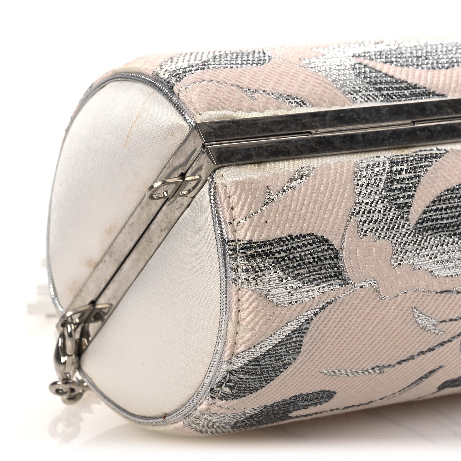 Alexander McQueen Jacquard Embroidered Skull Clutch Multicolor 9 of 14