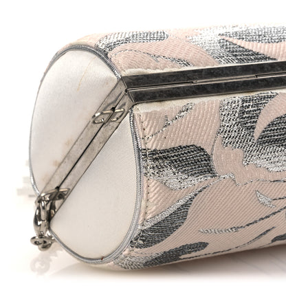 Alexander McQueen Jacquard Embroidered Skull Clutch Multicolor 9 of 14