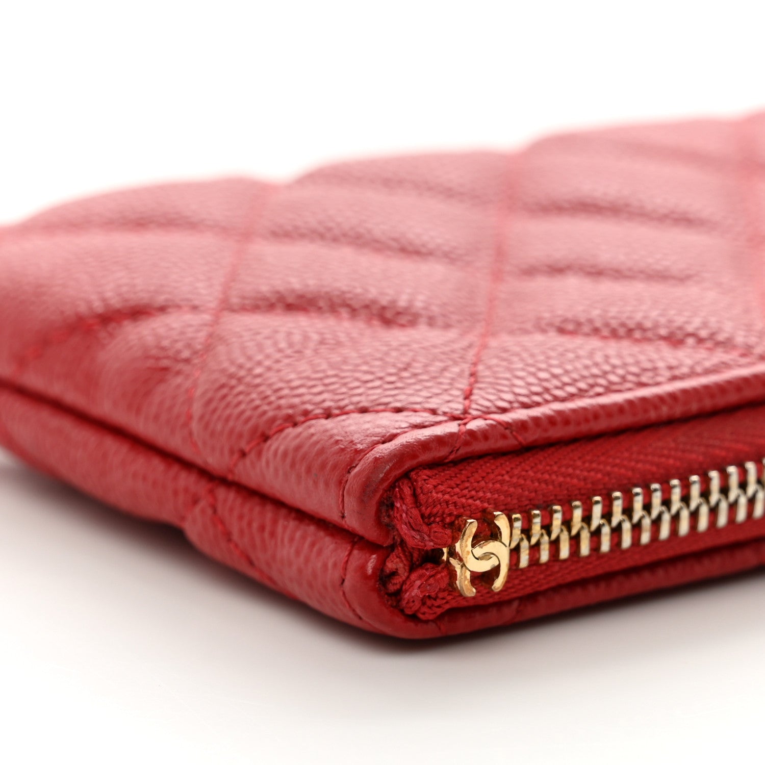 Chanel Caviar Quilted Small Cosmetic Case Red 10 of 10