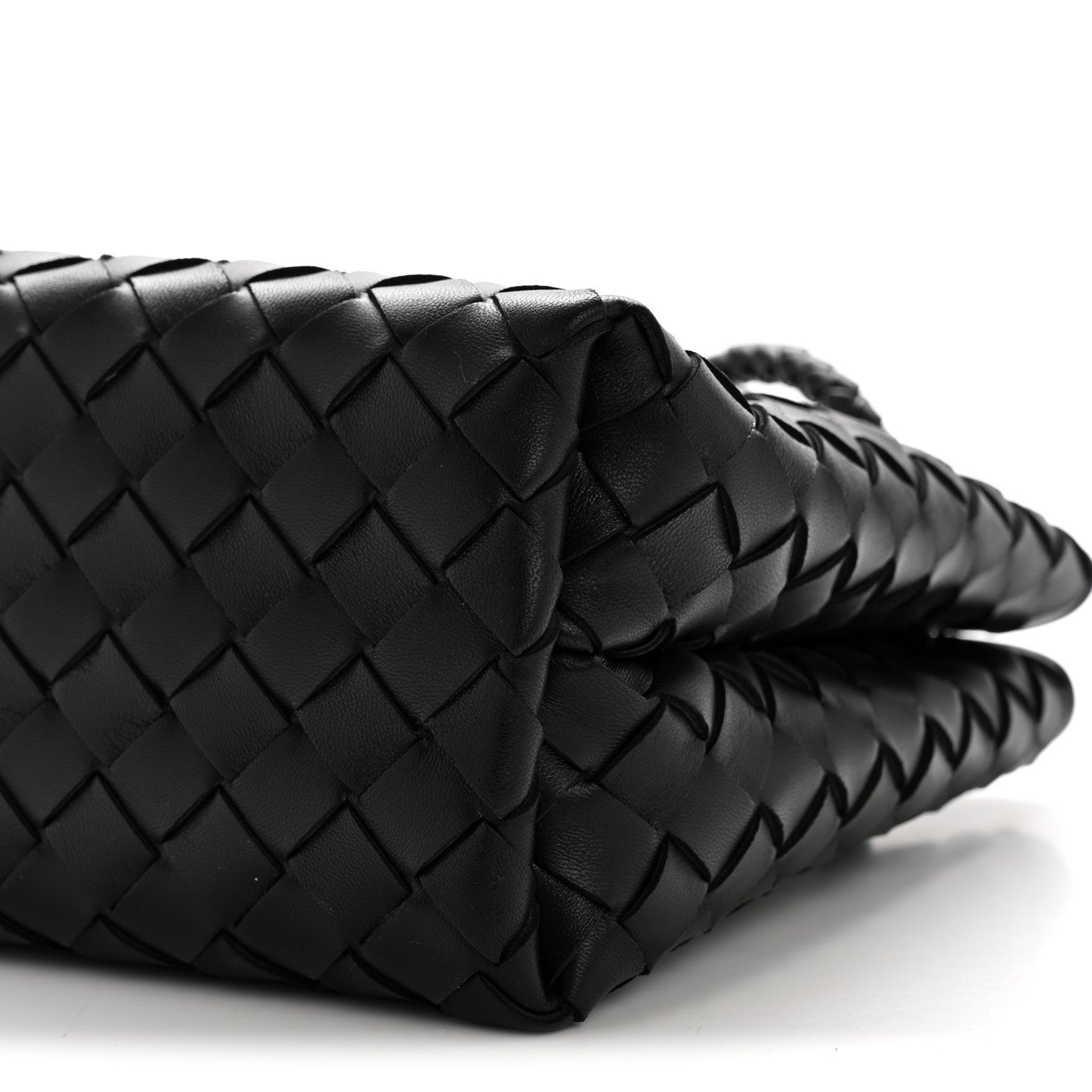 Bottega Veneta Nappa Intrecciato Small Andiamo Shoulder Bag Black 9 of 12
