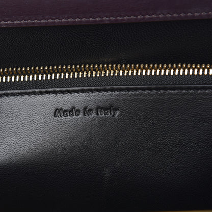 Celine Patina Box Calfskin Medium Clasp Bag Velvet 6 of 8