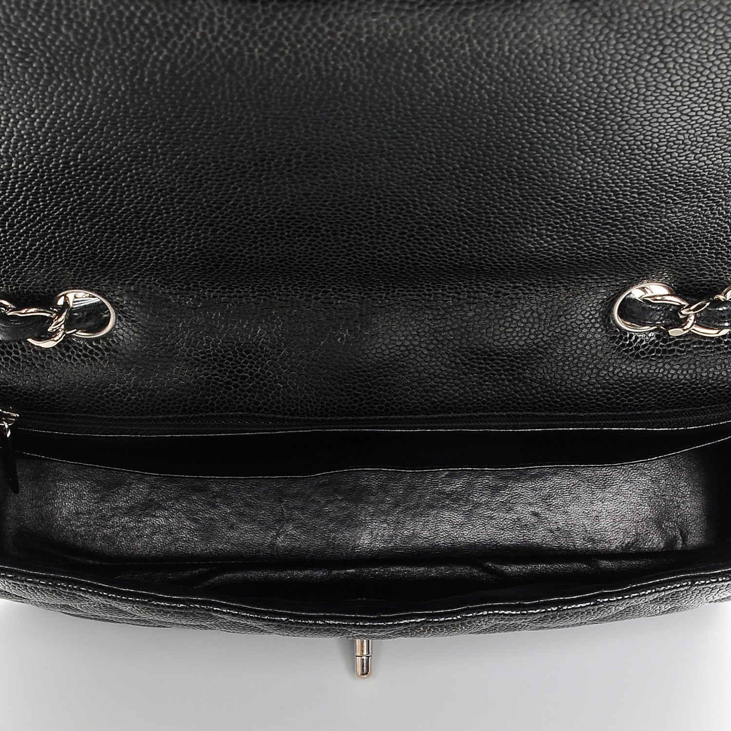Chanel Caviar Quilted Jumbo Single Flap Black 5 of 7