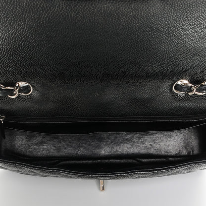 Chanel Caviar Quilted Jumbo Single Flap Black 5 of 7