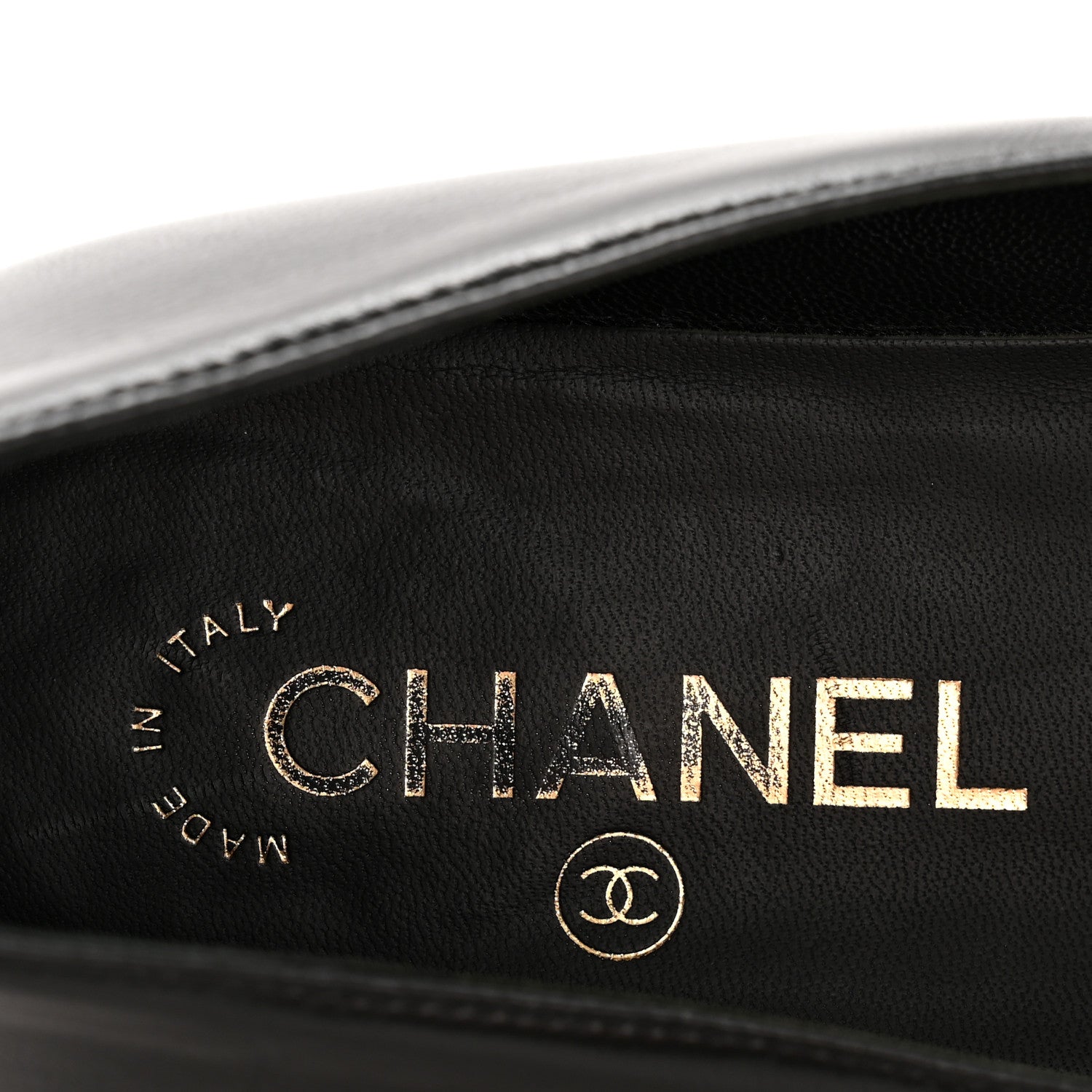 Chanel Lambskin Patent Calfskin Camellia Cap Toe Loafers 38 Black 8 of 10