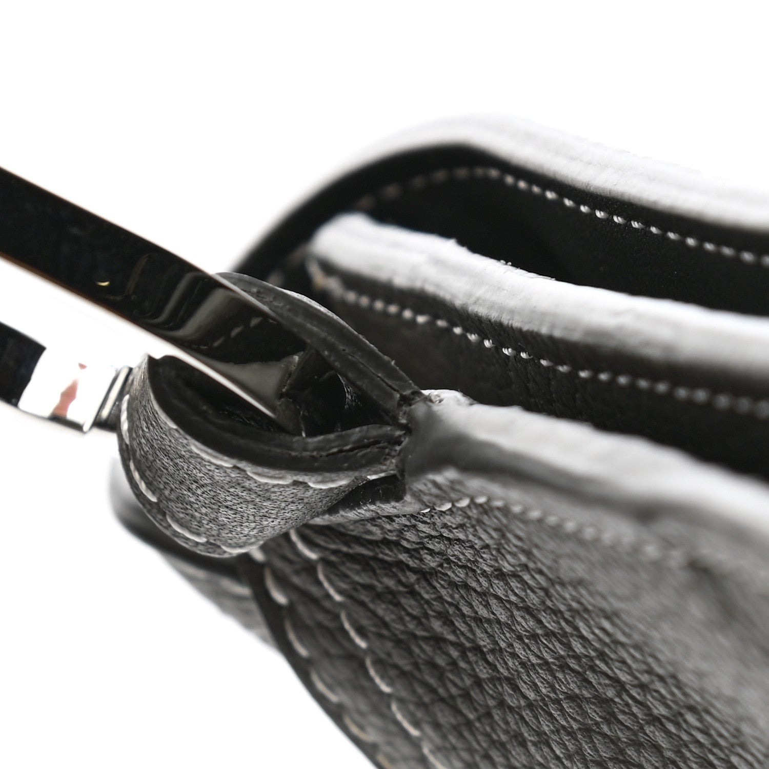 Christian Dior X KAWS Grained Calfskin Saddle Wristlet Grey 10 of 10