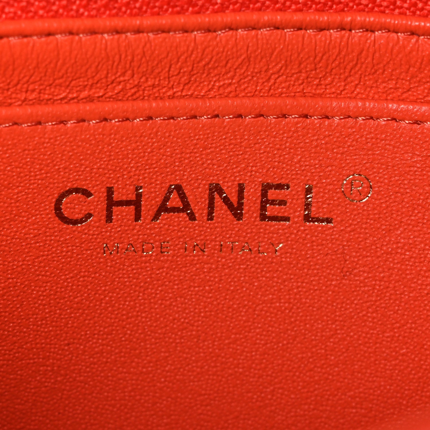 Chanel Lambskin Quilted Mini Rectangular Flap Orange 6 of 10