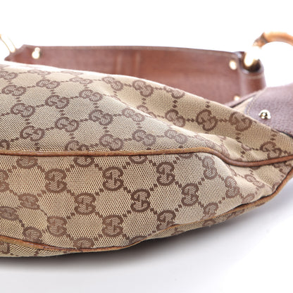 Gucci Monogram Bamboo Ring Hobo Brown 12 of 17