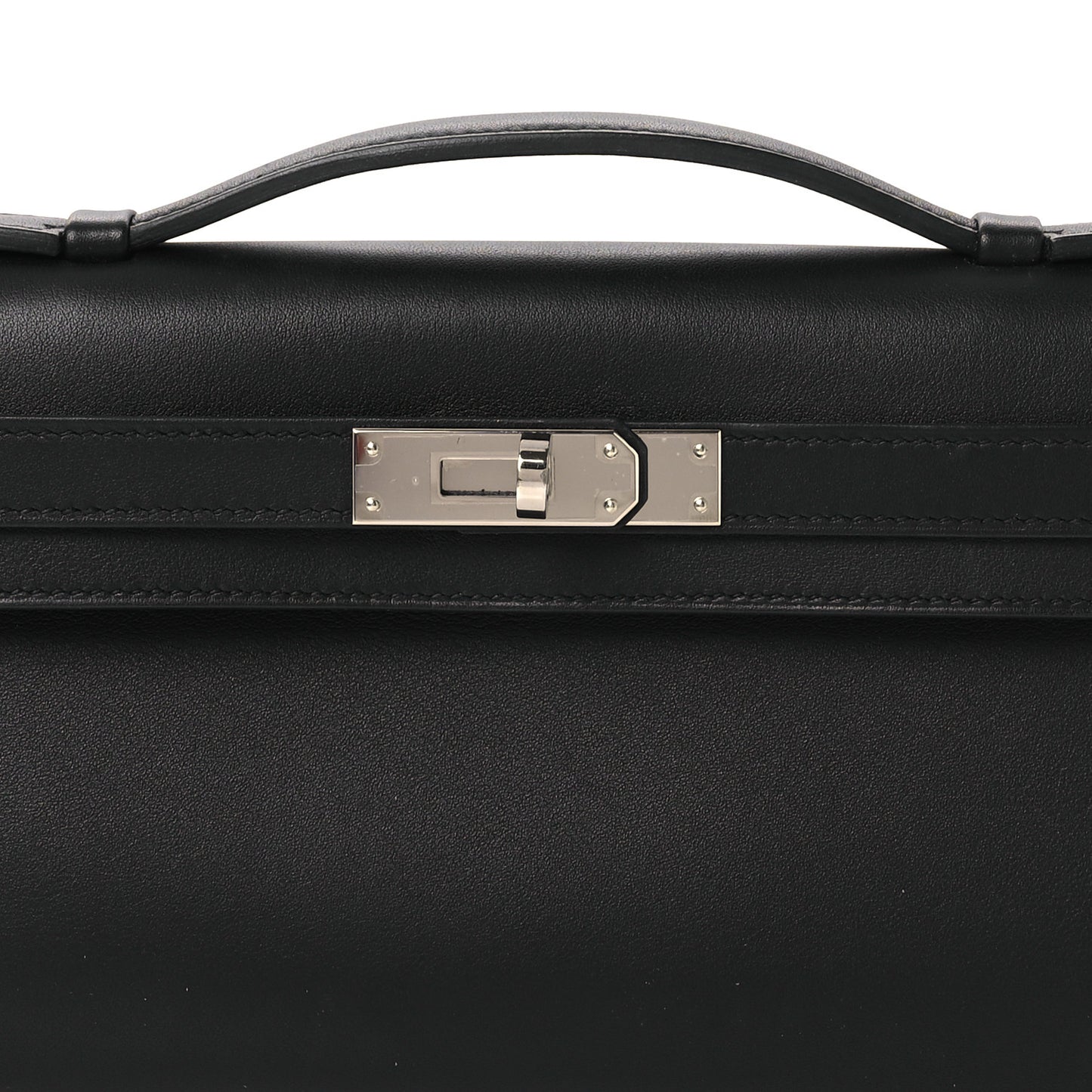 Swift Kelly Cut Clutch Pochette Black