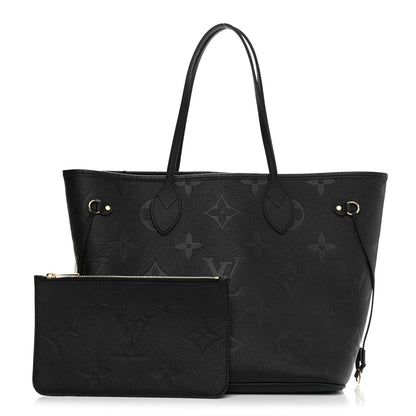 Louis Vuitton Empreinte Monogram Giant Neverfull MM Black 1 of 12