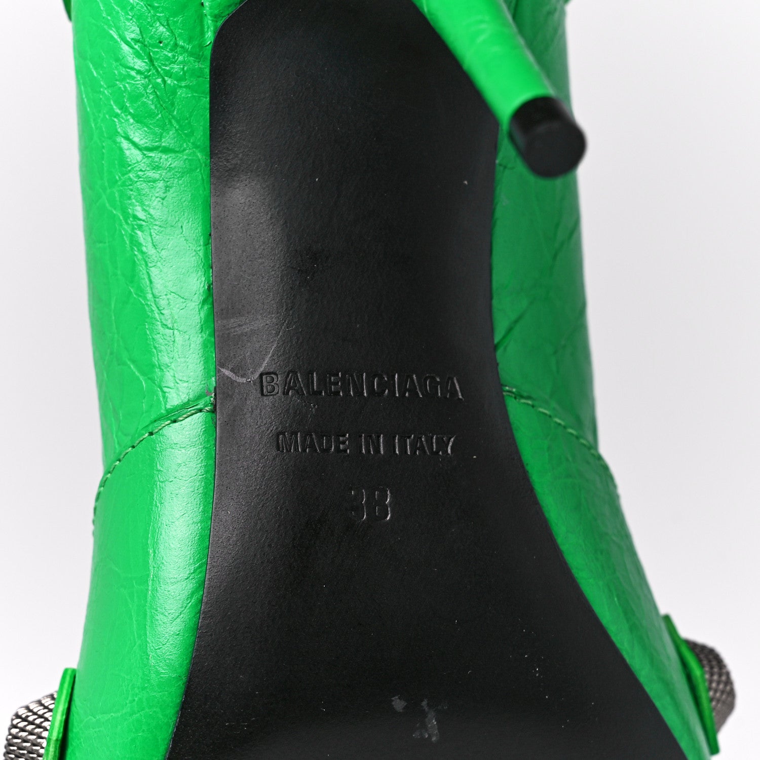 Balenciaga Agneau Arena Cagole 90mm Pumps 38 Vivid Green 6 of 9