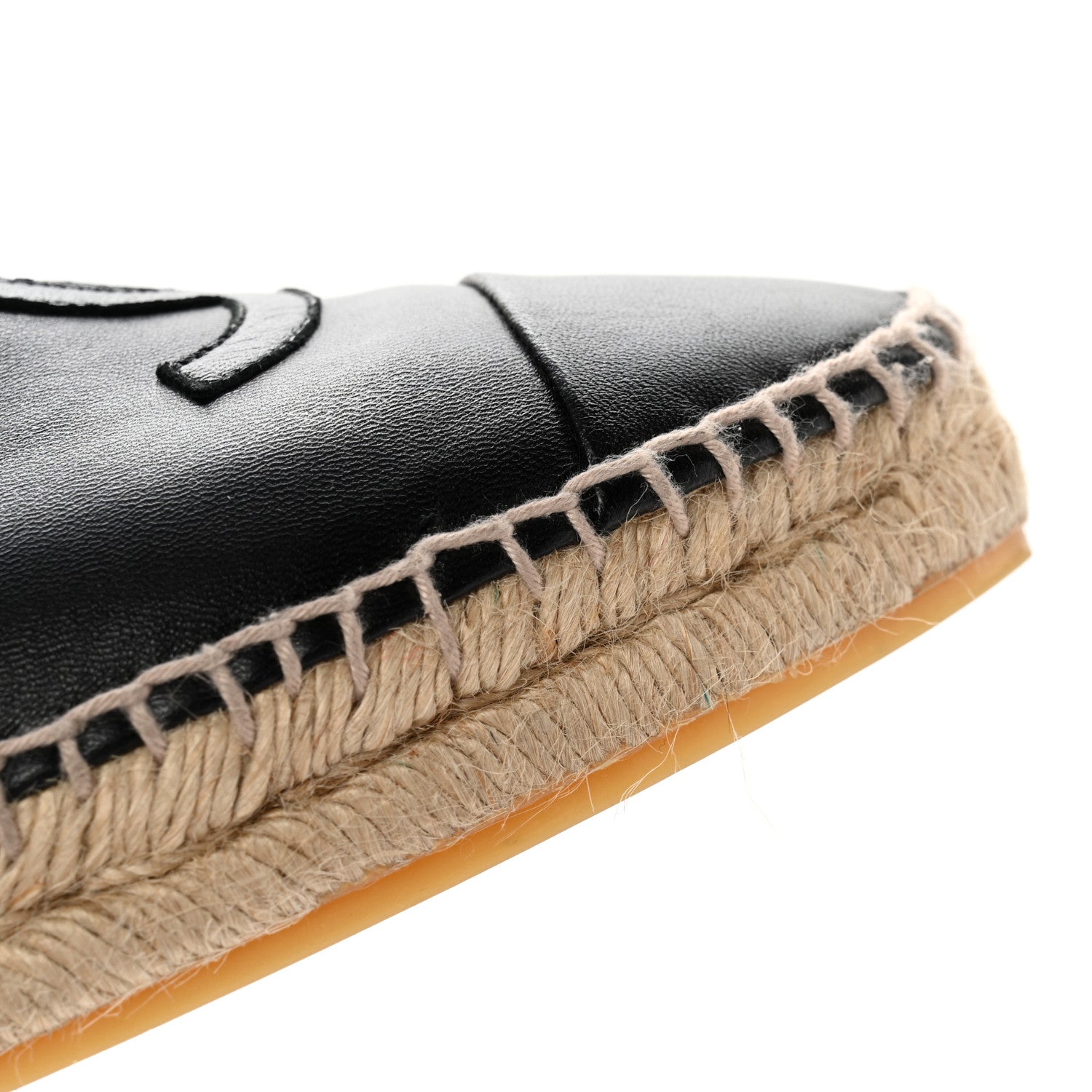 Chanel Lambskin CC Espadrilles 37 Black 13 of 14