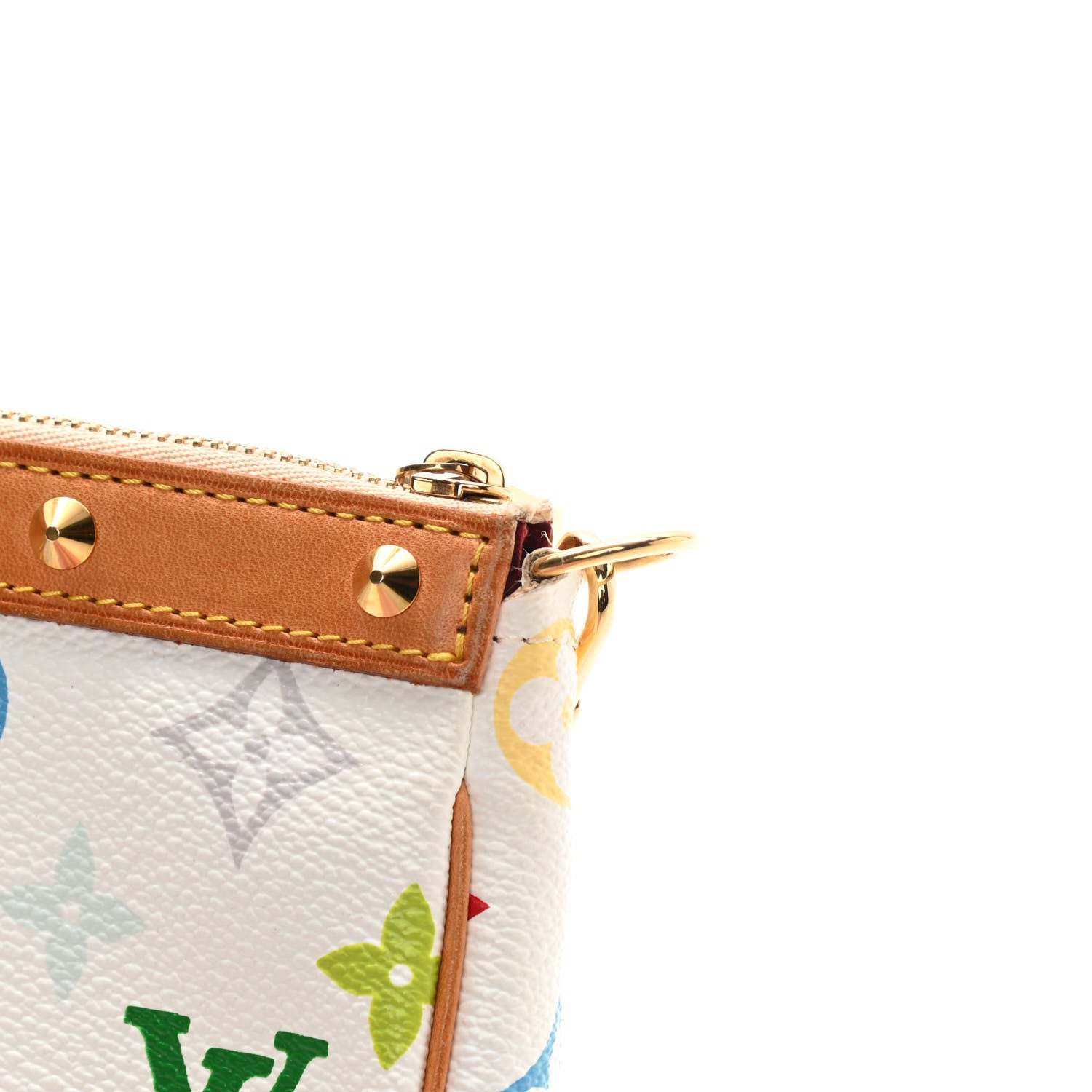 Louis Vuitton Monogram Multicolor Pochette Accessories White 14 of 14