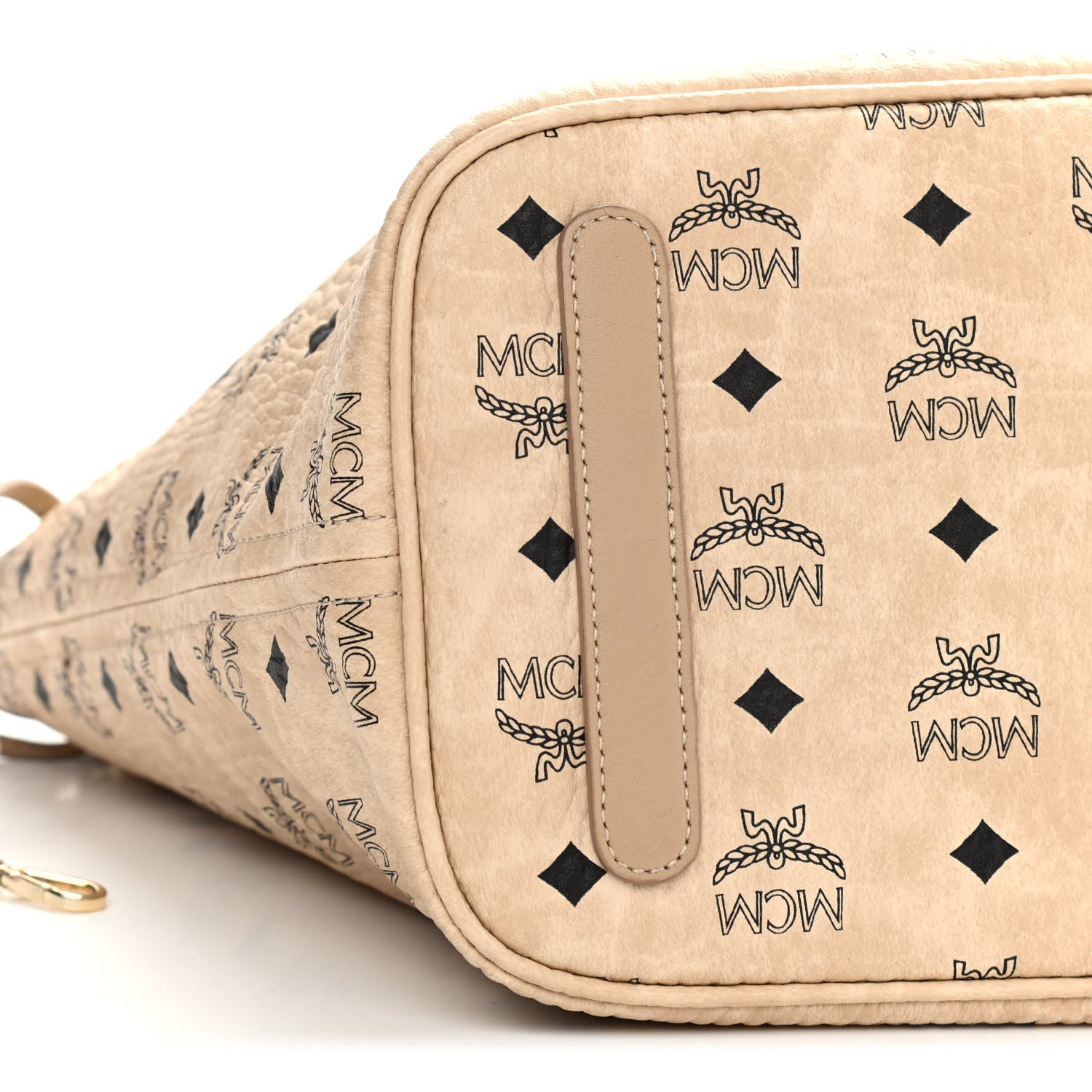 MCM Visetos Medium Liz Reversible Shopper Tote Beige 12 of 17
