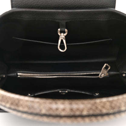 Louis Vuitton Taurillon Ayers Capucines MM Black 5 of 9