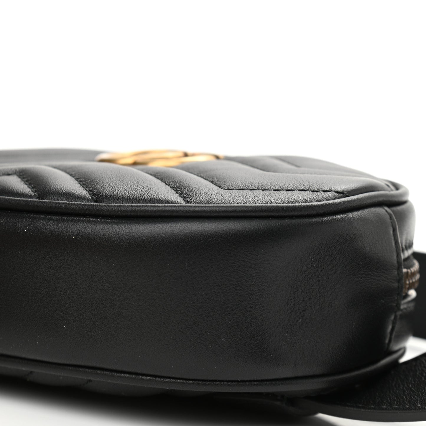 Calfskin Matelasse GG Marmont Belt Bag 85 34 Black