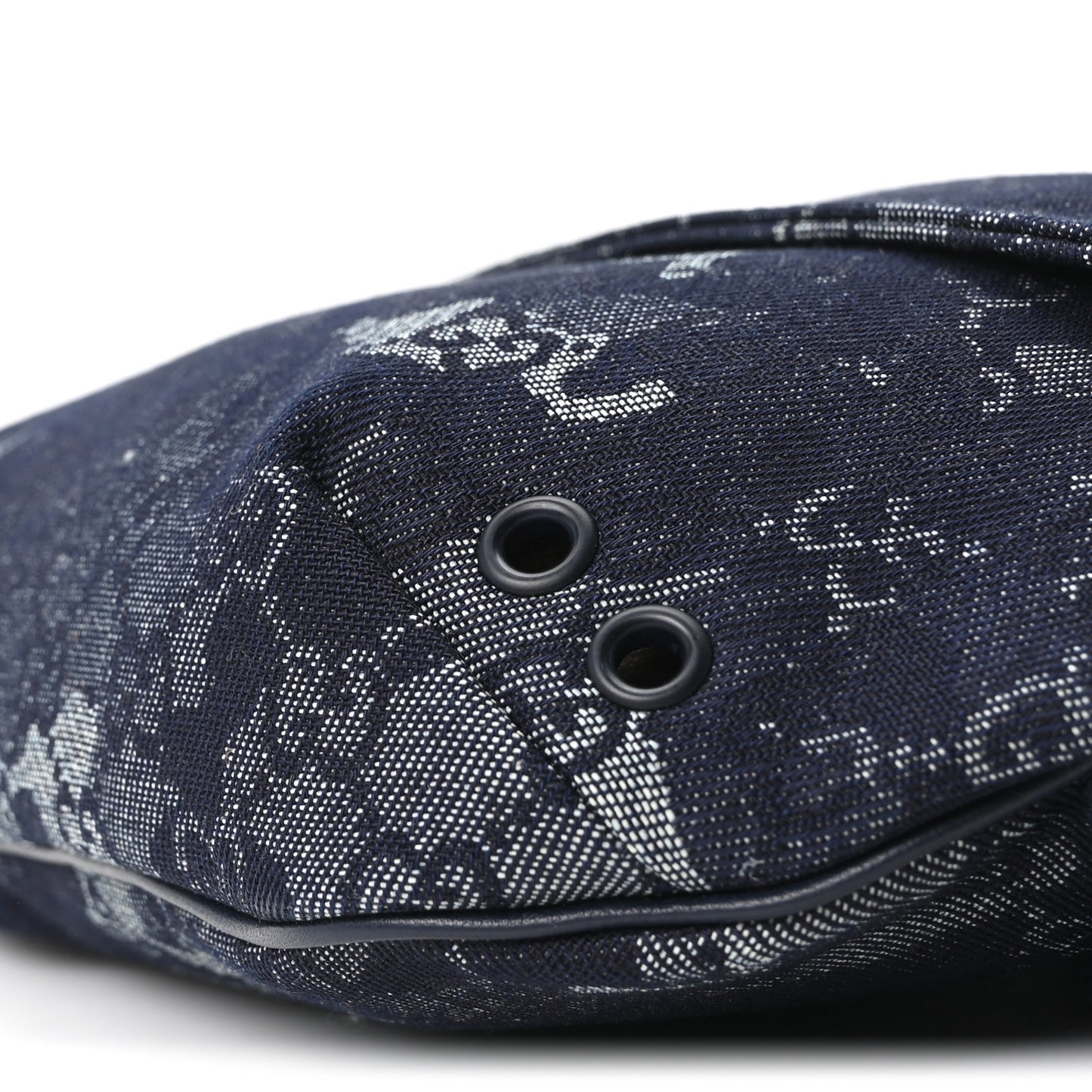 Denim Monogram Web Belt Bag Blue Multicolor