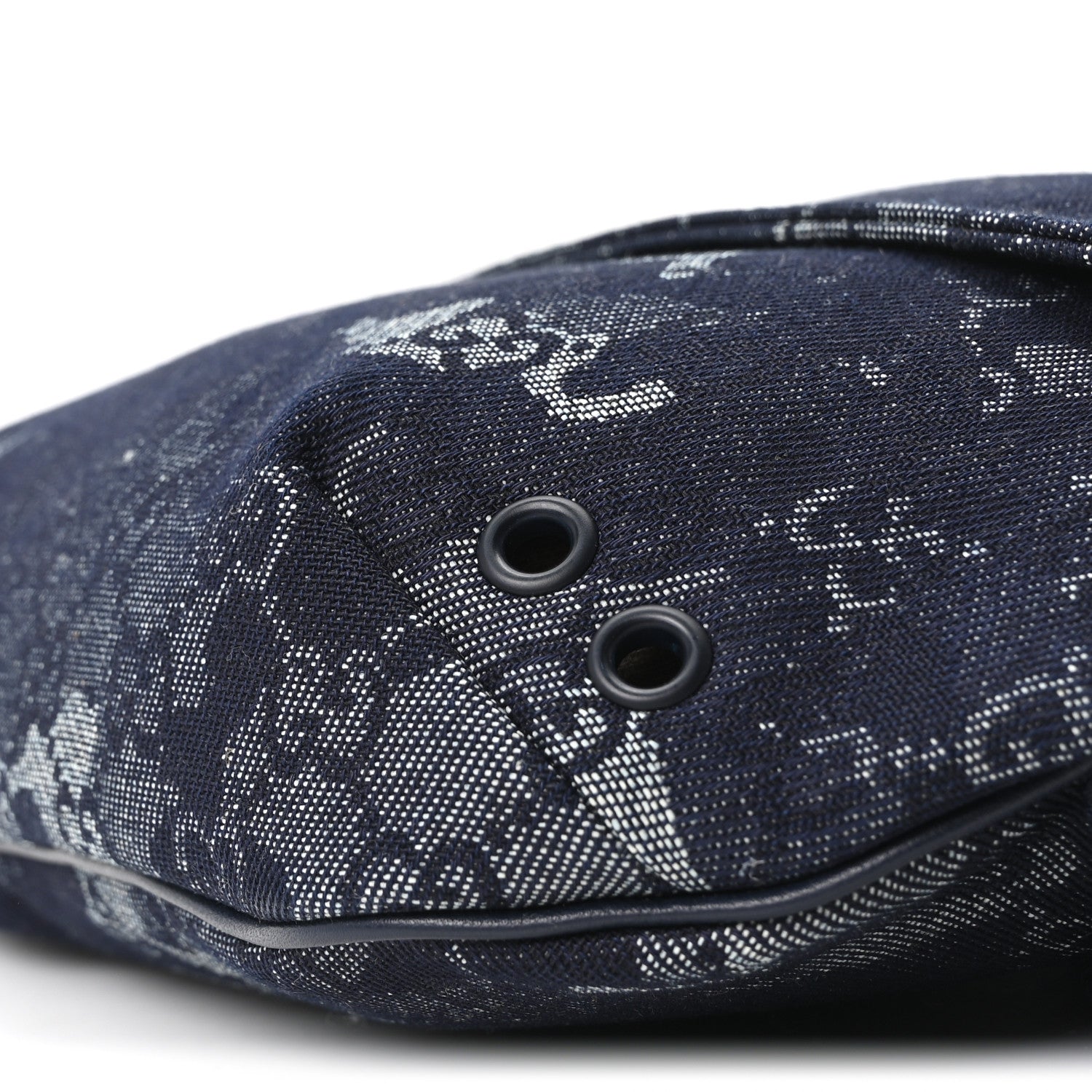 Gucci Denim Monogram Web Belt Bag Blue Multicolor 10 of 10