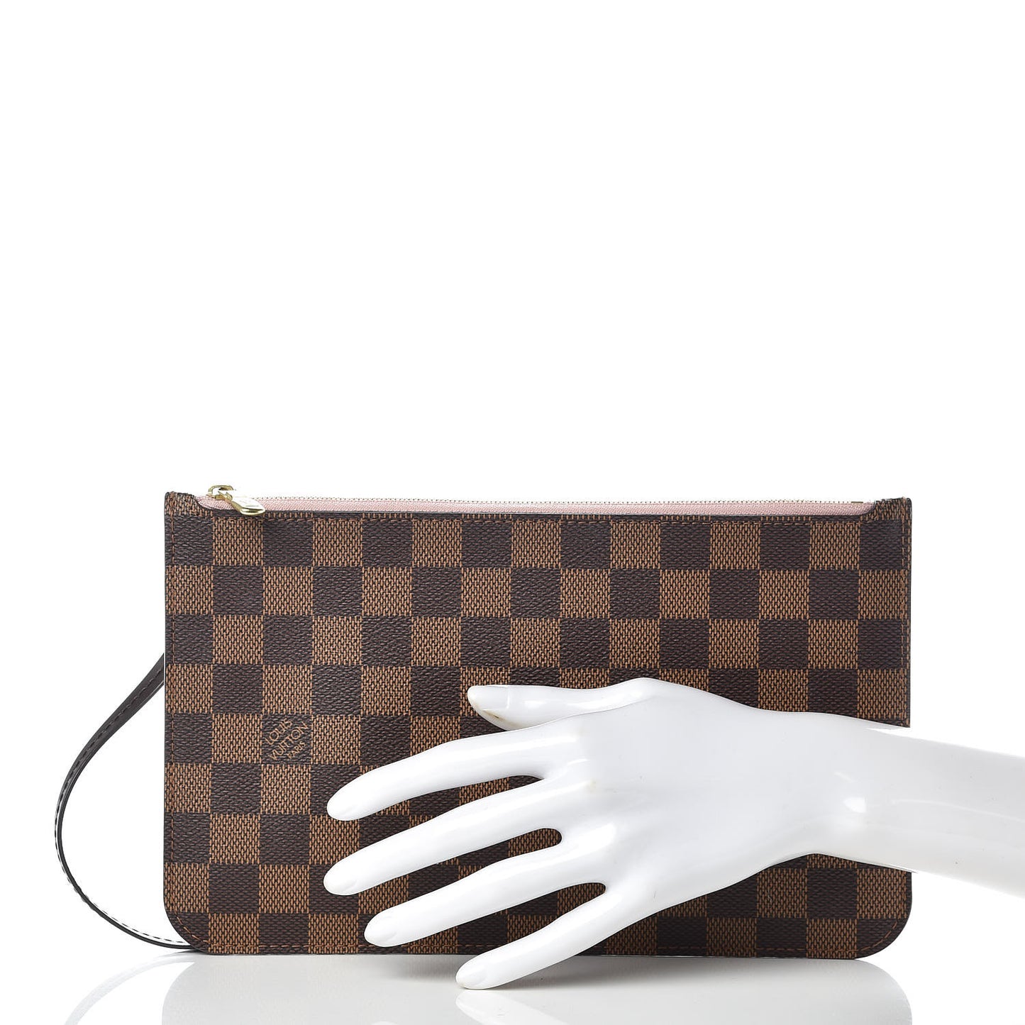 Damier Ebene Neverfull MM GM Pochette Rose Ballerine