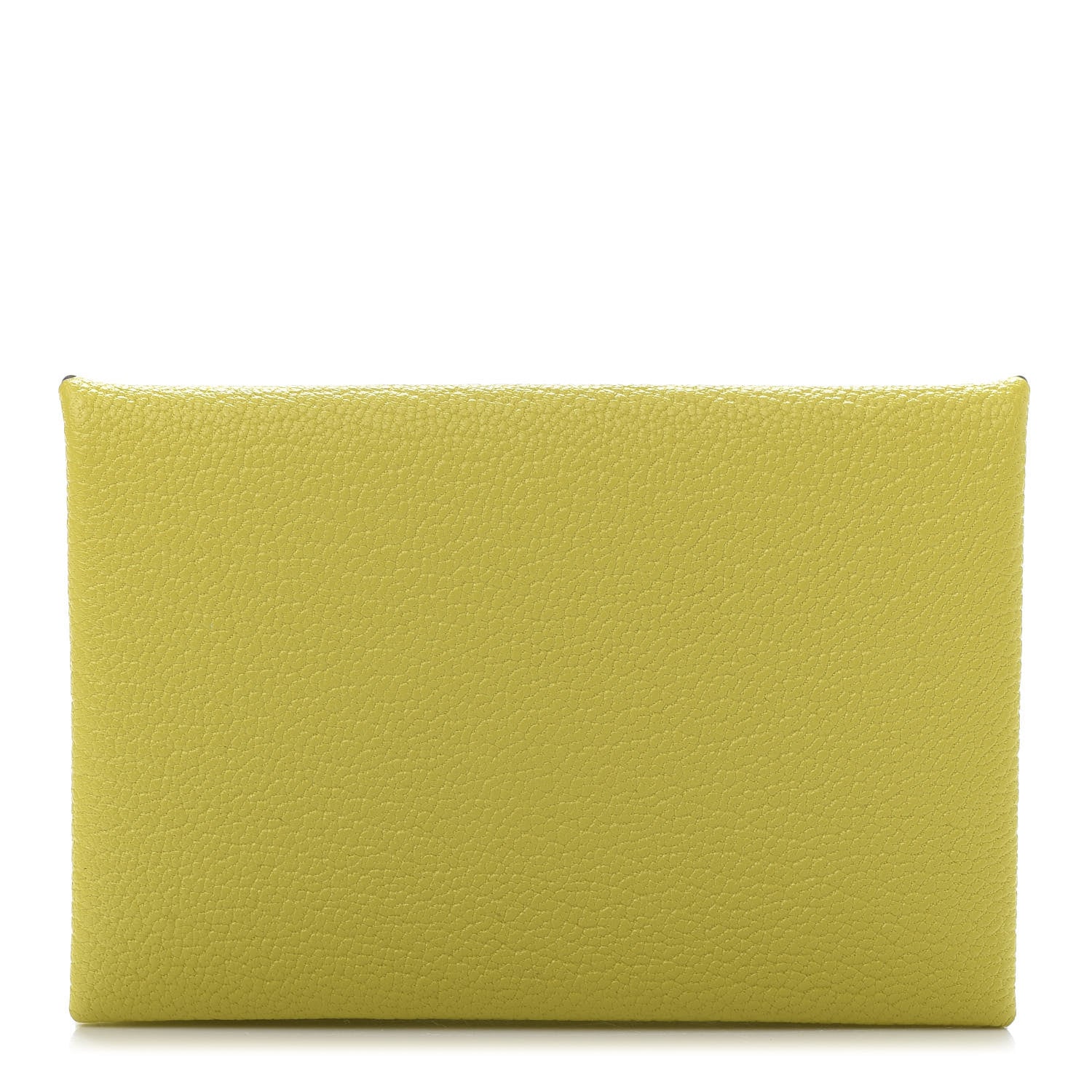 Hermes Chevre Mysore Calvi Card Case Lime 1 of 10