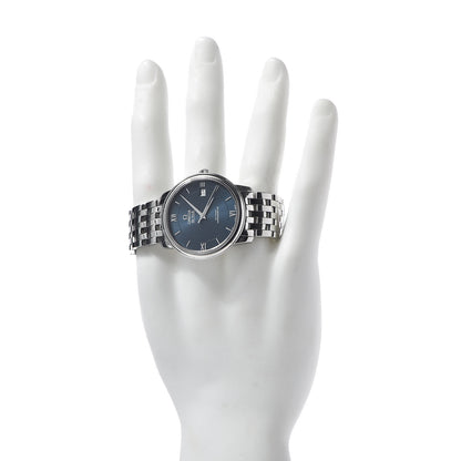 Omega Stainless Steel 37mm De Ville Prestige Co-Axial Automatic Watch Blue 424.10.37.20.03.001 2 of 7
