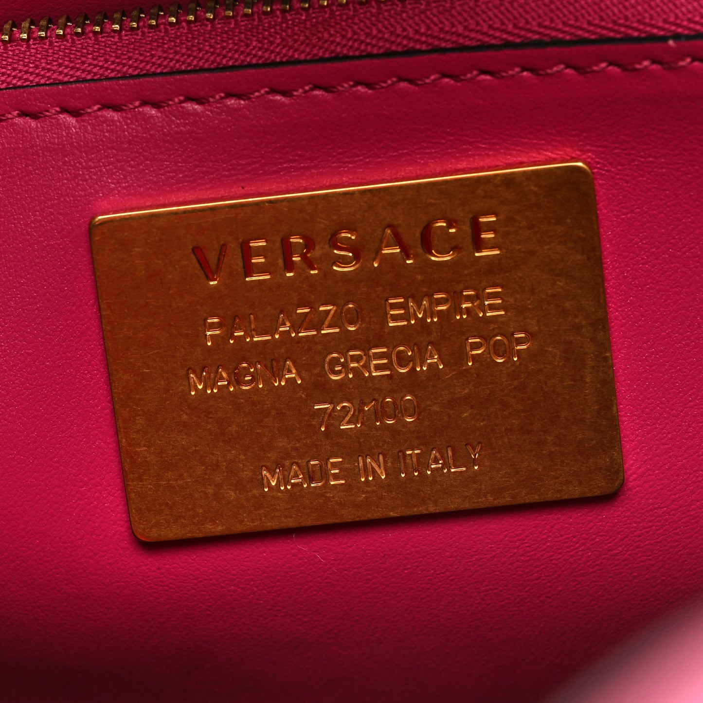 Calfskin Palazzo Empire Pop Magna Grecia Bag Multicolor