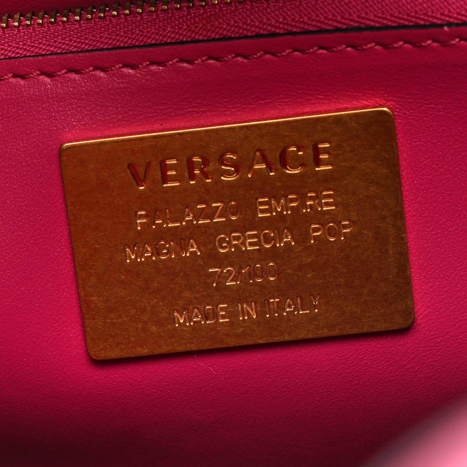 Versace Calfskin Palazzo Empire Pop Magna Grecia Bag Multicolor 6 of 11