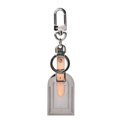 Louis Vuitton Metal Luggage Tag Key Holder Silver 1 of 7